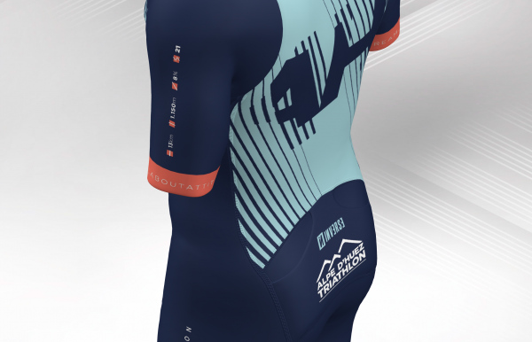 Back Alpe d'Huez Triathlon Trisuit
