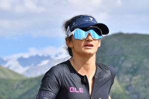 Léa Riccoboni lors du TRiathlon de l'Alpe d'Huez 2021