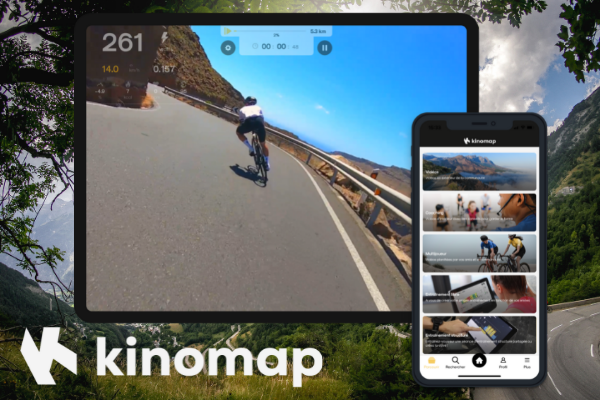 application Kinomap pour le Triathlon de l'Alpe d'Huez
