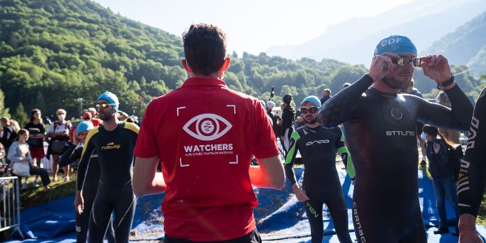Watcher du Triathlon de l'Alpe d'Huez natation