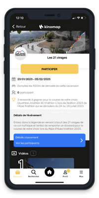 Conditions du Challenge Les 21 Virages Kinomap Triathlon de l'Alpe d'Huez