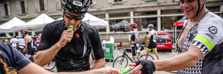 Ravitaillement du Triathlon de l'Alpe d'Huez
