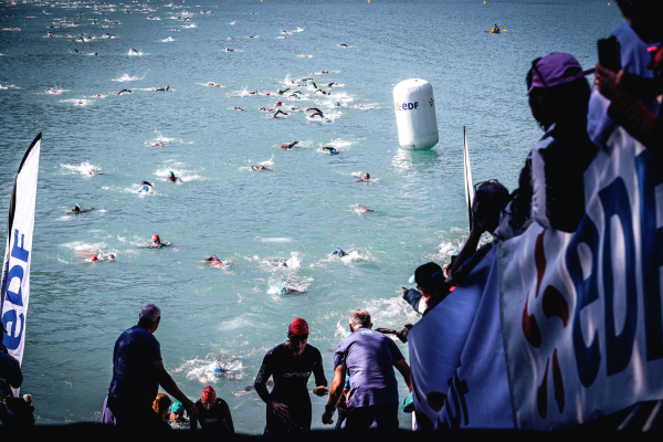 sortie de natation triathlon de l'Alpe d'Huez