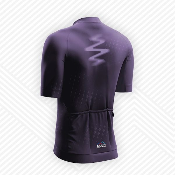 Official Cycling Jersey Alpe d’Huez Triathlon 2025 dark Violet - Image 2