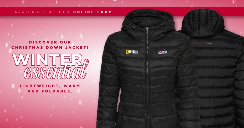 Down Jacket christmas offer Alpe d'Huez Triathlon.