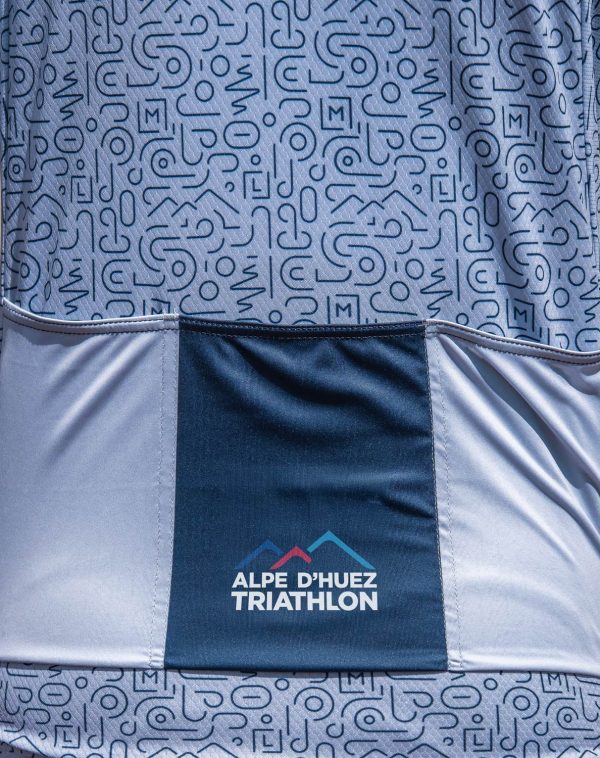 Official Cycling Jersey Alpe d'Huez Triathlon 2026 LIGHT PEARL - Image 7